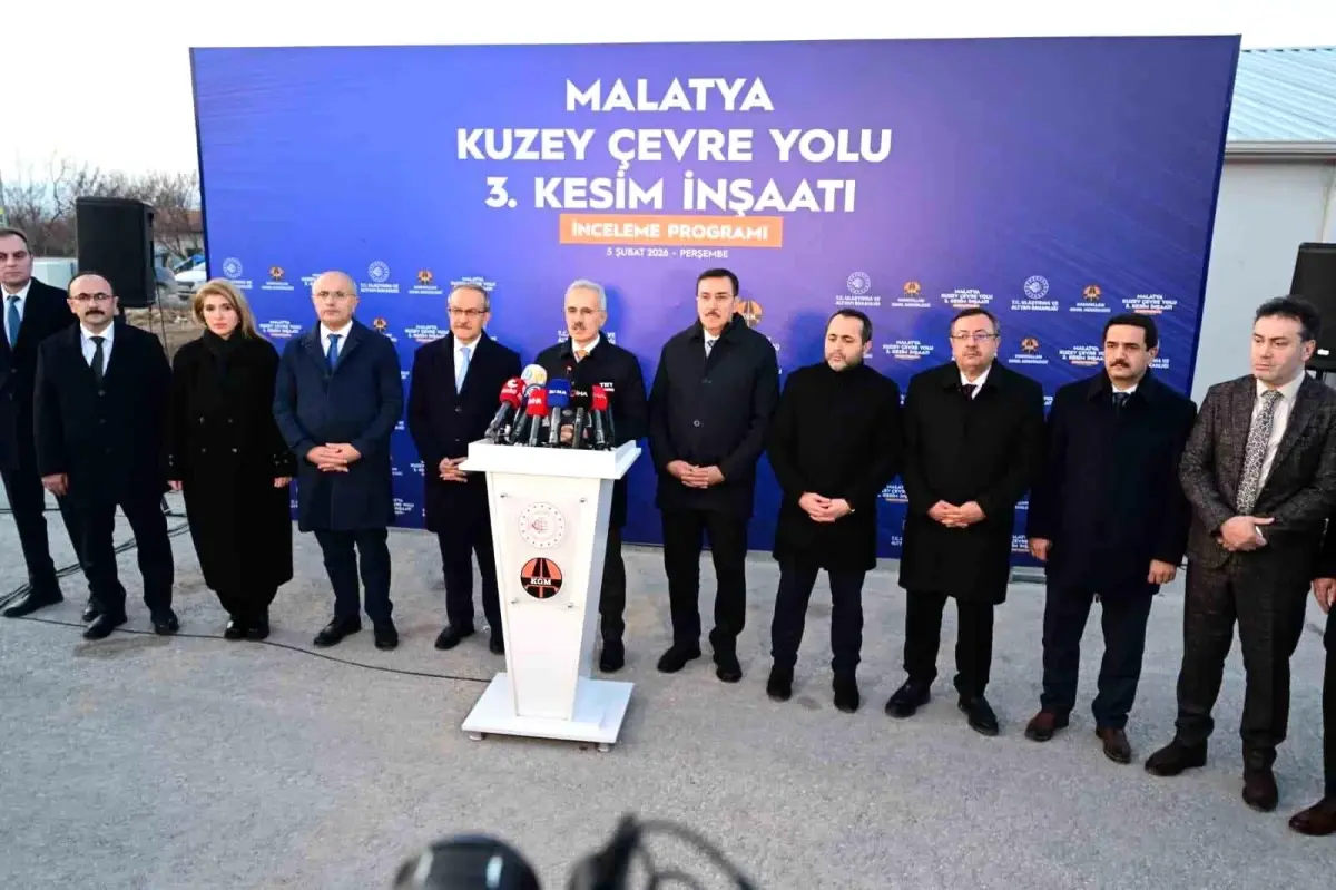 Ulaştırma Bakanı Uraloğlu, Malatya’nın Kuzey Çevre Yolu Projesini Yerinde İnceledi