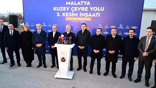 Ulaştırma Bakanı Uraloğlu, Malatya’nın Kuzey Çevre Yolu Projesini Yerinde İnceledi