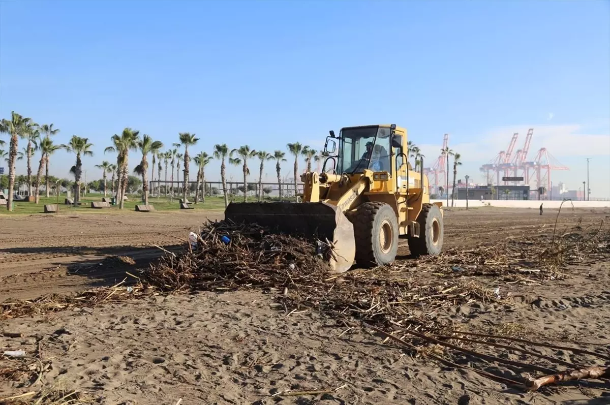 Mersin Sahilinde Temizlik Operasyonu: Akdeniz Belediyesi'nden Hızlı Müdahale