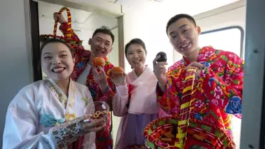 Temalı tren içinde sergilenen ürünler