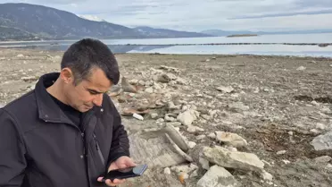 Eğirdir Gölü'nde keşfedilen küp mezar kalıntıları