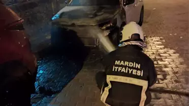 Yanma sonrası araç kalıntıları