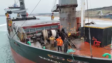 Razouk Kargo Gemisi Sarıyer'de Karaya Oturdu: Kurtarma Çalışmaları Dördüncü Gününde