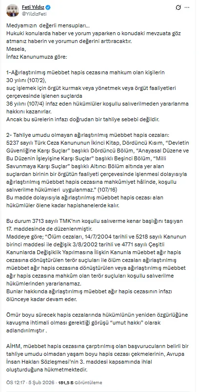 Öcalan’ın tutuklu bulunduğu hücre