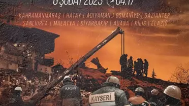 6 Şubat Depremi Anısına Toplanan Kalabalık