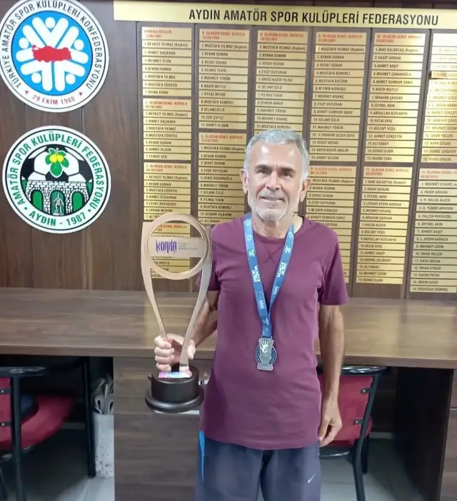 Saffet Acar antrenman yaparken