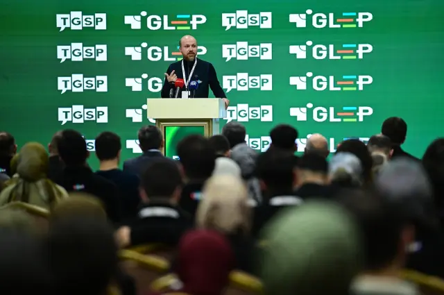 Bilal Erdoğan açıklama yaparken