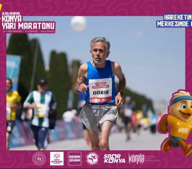 Saffet Acar yarıştan bir fotoğraf