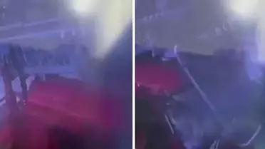 Kaza anındaki vinç ve araç