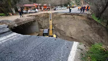 Selçuk‑Ortaklar Yolunda Çökme: Trafik Alternatif Rotalara Yönlendirildi