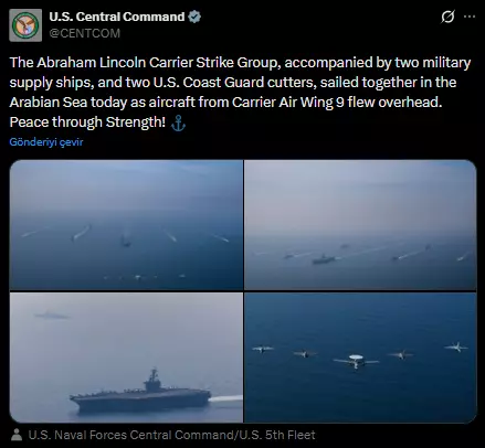 Umman Denizi'nde ABD uçak gemisi