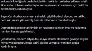 İletişim Başkanı Burhanettin Duran'dan Deprem Bölgesine Kapsamlı Yeniden İmar Hamlesi