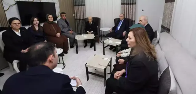 Erdoğan ve Bahçeli aileye destek sözü veriyor