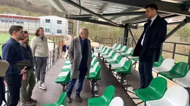 Yığılca İlçe Stadı’nda Tribün Yenileme Çalışmaları Hız Kesmeden Sürüyor