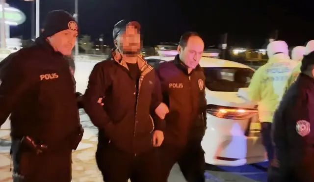 Polis kontrol noktasının genel görünümü