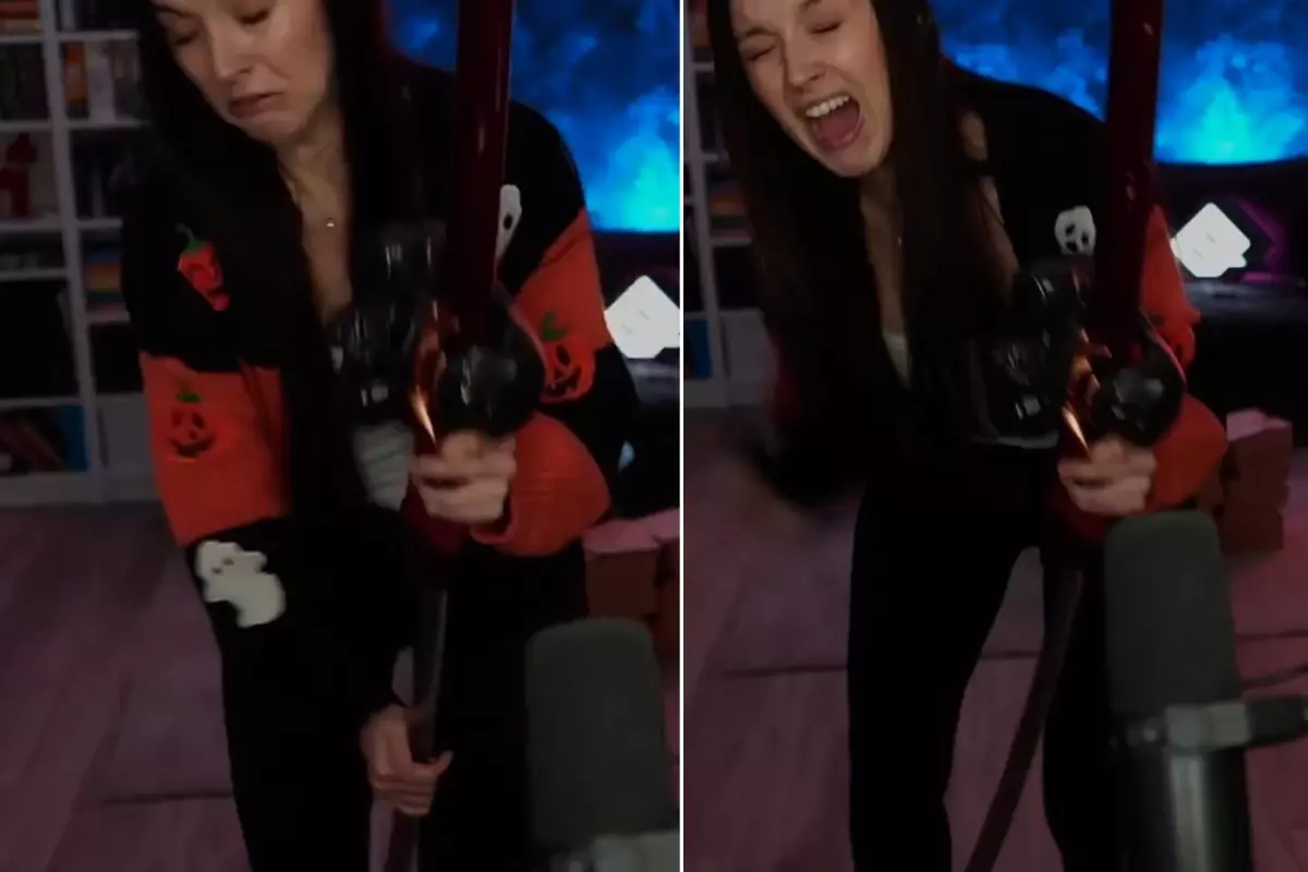 Canlı yayında katana kazası: Yayıncının tendonları kesti