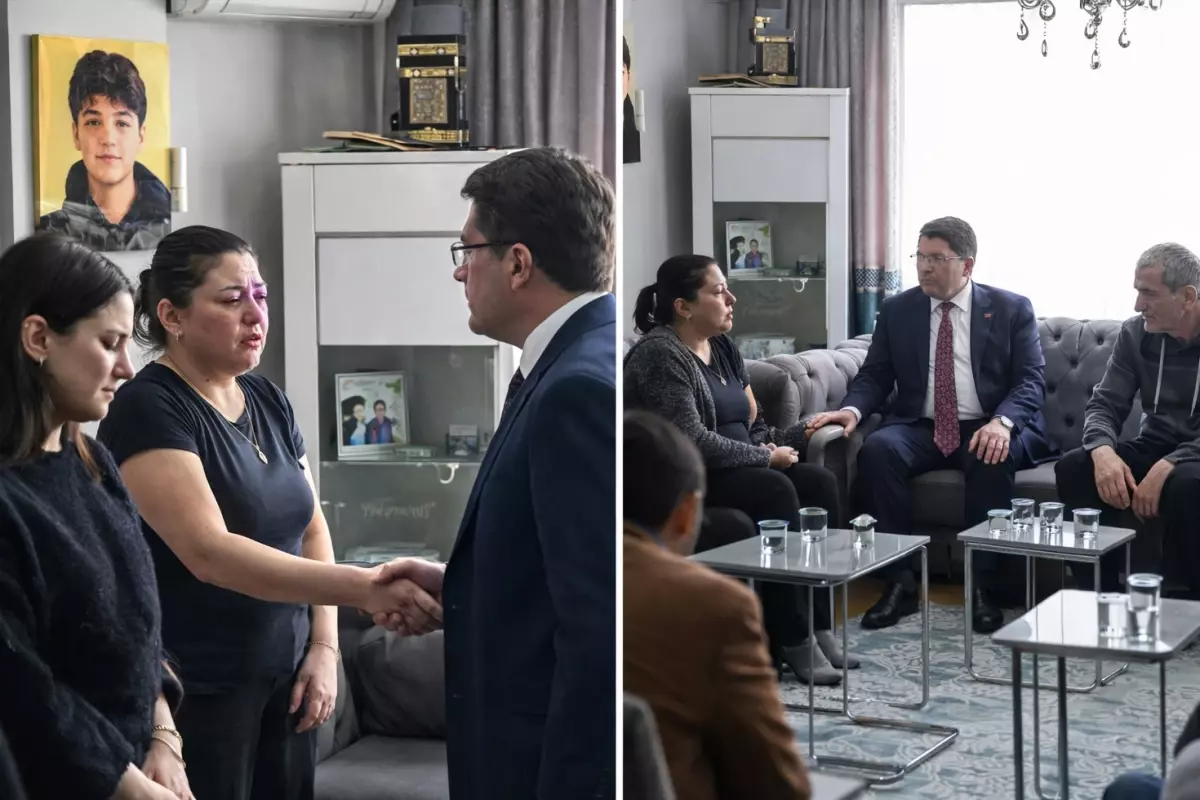 Adalet Bakanı Yılmaz Tunç, Atlas Çağlayan’ın Ailesine Taziye Ziyareti Yaptı