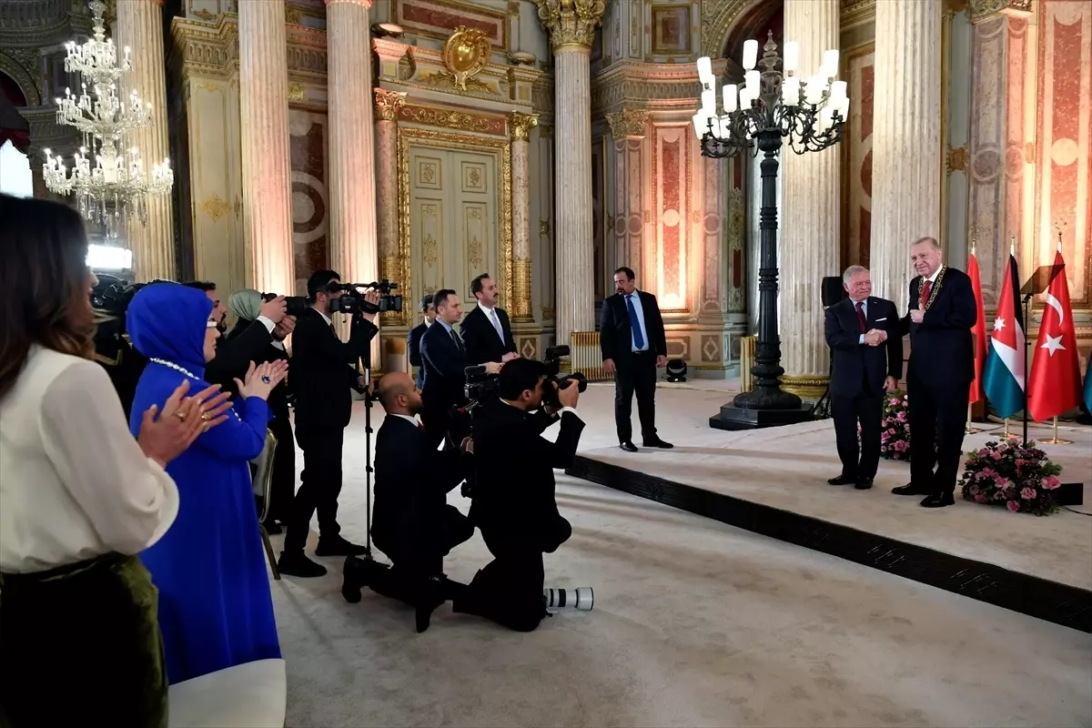 Ürdün Kralı 2. Abdullah, Erdoğan'a Hüseyin Bin Ali Nişanı Takdim Etti