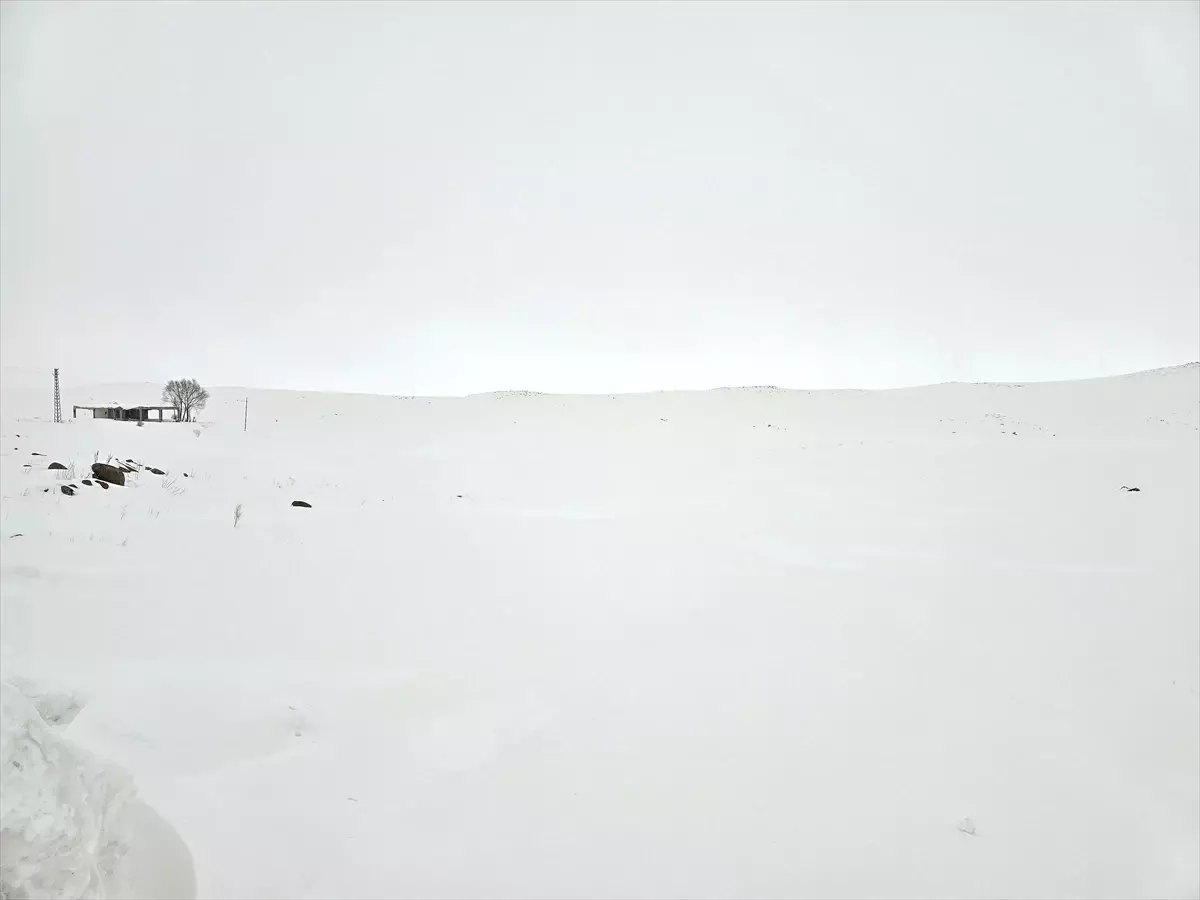 Karayazı’da Sıfırın Altında Hava, Köyceğiz Göleti’ni Buzla Kapladı