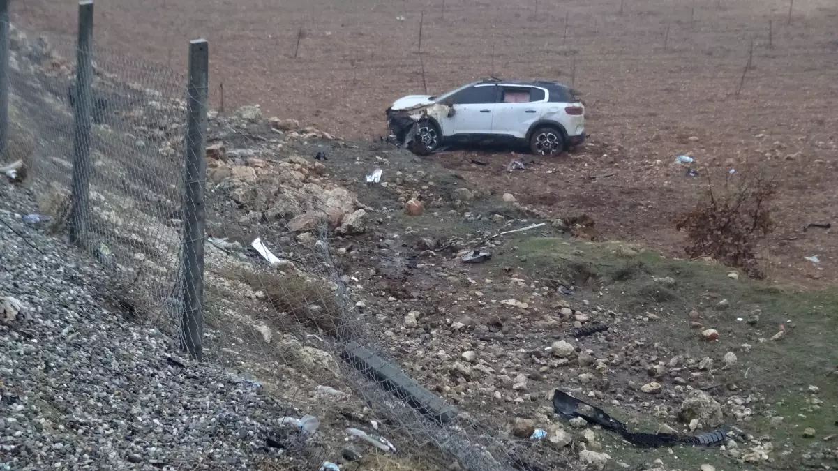 Batman Gercüş'te Şarampole Yuvarlanan Otomobilde 5 Yaralı
