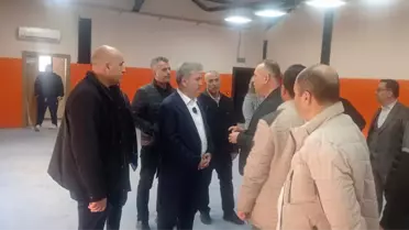 Gömeç Kapalı Spor Salonu iç mekan görüntüsü