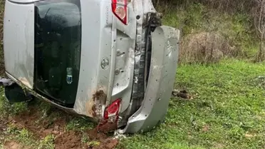 Kazada yaralanan sürücü