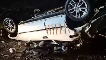 Kaza yerinde çekilmiş fotoğraf