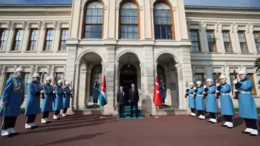 Erdoğan, Ürdün Kralı 2. Abdullah'ı Dolmabahçe'de Karşıladı