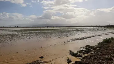 Irlamaz Çayı’nın taşması sonrası suyun akışı