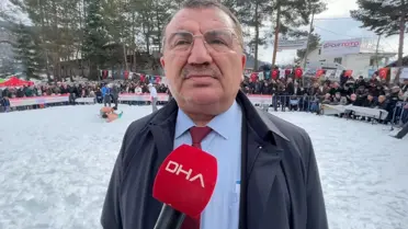 Kar Üstü Karakucak Güreşi Anları