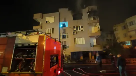 Yangın sonrası evin görüntüsü