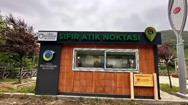 Sıfır atık noktasının iç görünümü