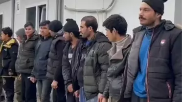 Kaçak göçmen operasyonu sonrası tutuklanan şahıslar