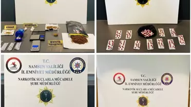 Operasyonda ele geçirilen uyuşturucu maddeler