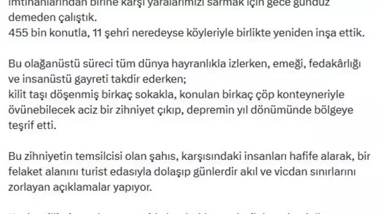 Deprem sonrası yardım dağıtımı