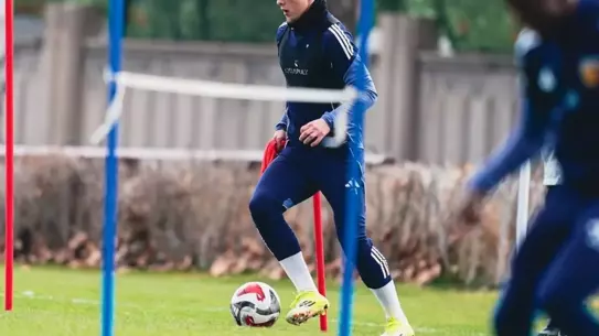 Kayserispor takımı antrenman anı