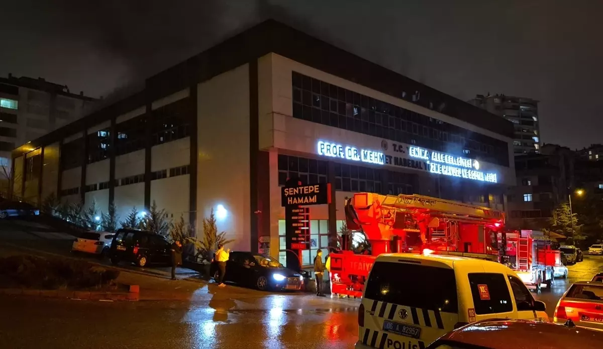 Ankara'da Yüzme Havuzunun Sauna Bölümünde Çıkan Yangın Kontrol Altına Alındı