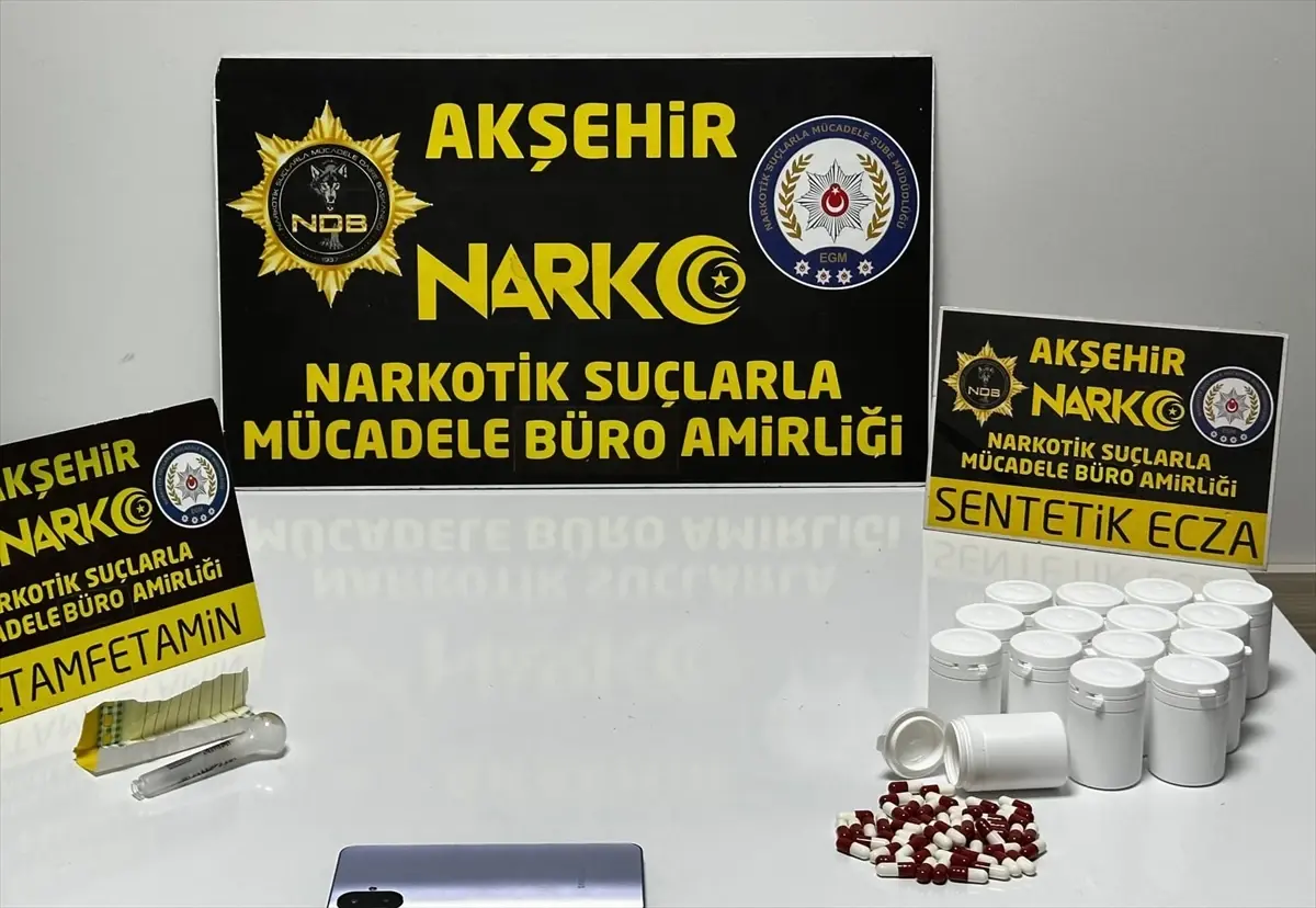 Akşehir'de 800 Haplık Uyuşturucu Operasyonu Sonuçlandı: Tek Kişi Tutuklandı