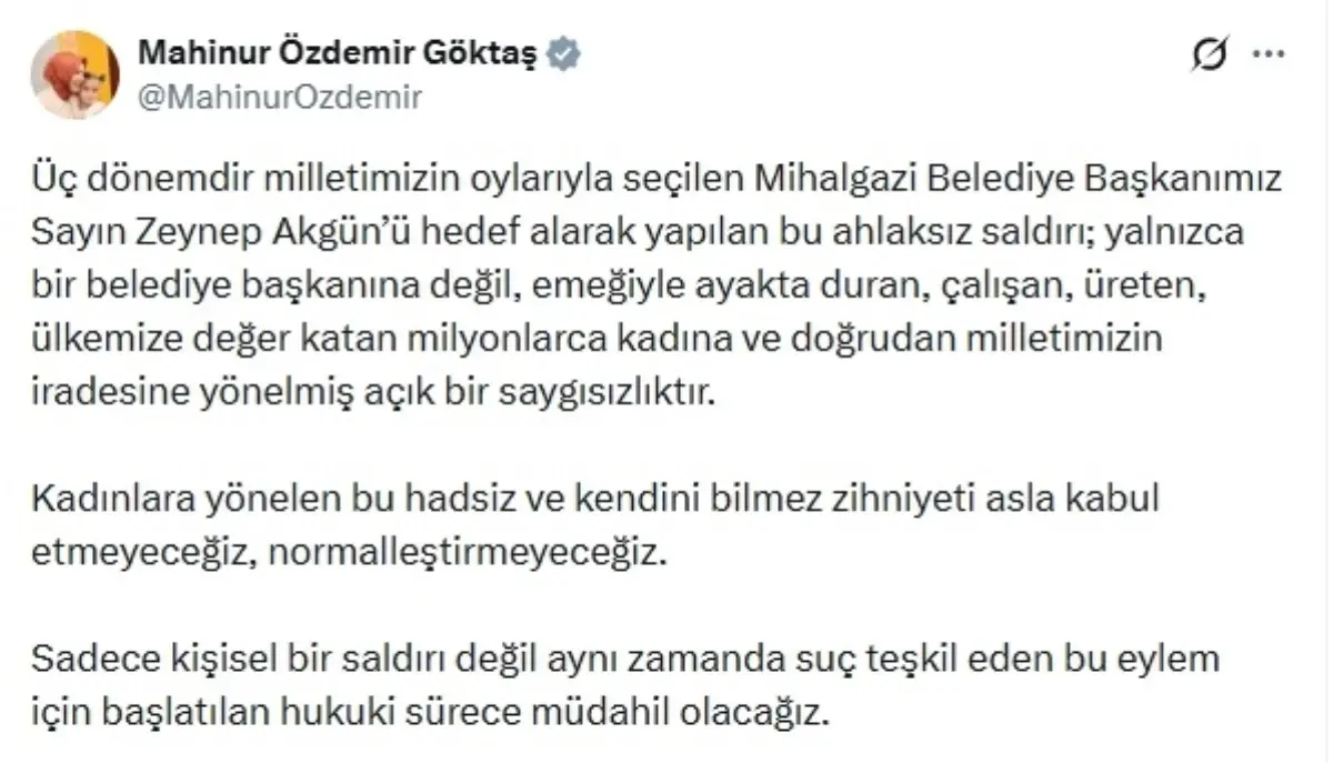Bakan Göktaş, Kadın Belediye Başkanlarına Yönelik Şiddete Karşı Önlemleri Anonsladı