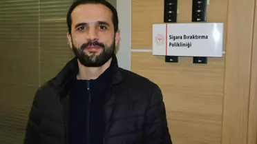 Aykut Gürleyen sigarayı bırakırken