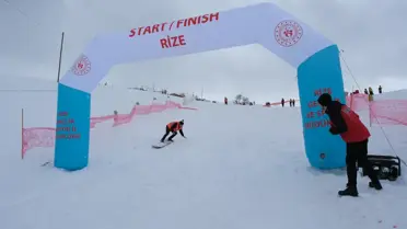 İkizdere'de yarışan sporcular