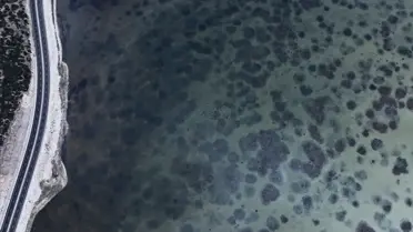 Yağış sonrası dolu Avlan Gölü