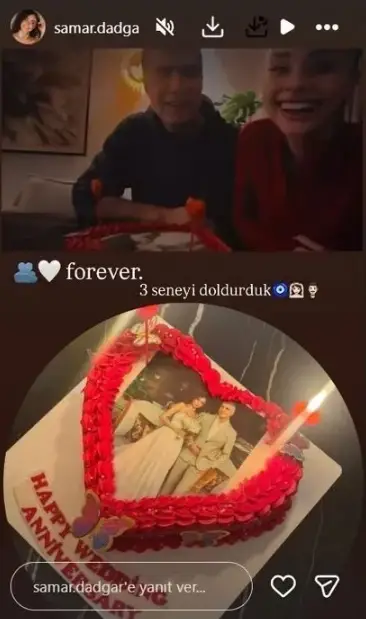 Çiftin birlikte mutlu anları