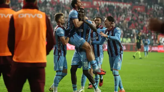 Trabzonspor'un galibiyet sevinci