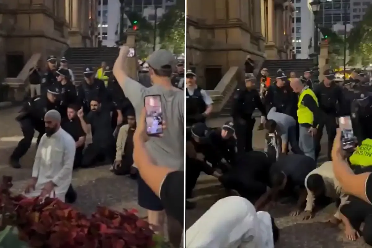 Avustralya’da Namaz Kılan Müslümanlara Polis Müdahalesi Gündemde