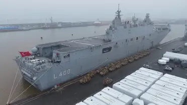 Emden Limanı'ndan Bergen Tatbikat Alanına Kara Unsurları Transferi Gerçekleşti