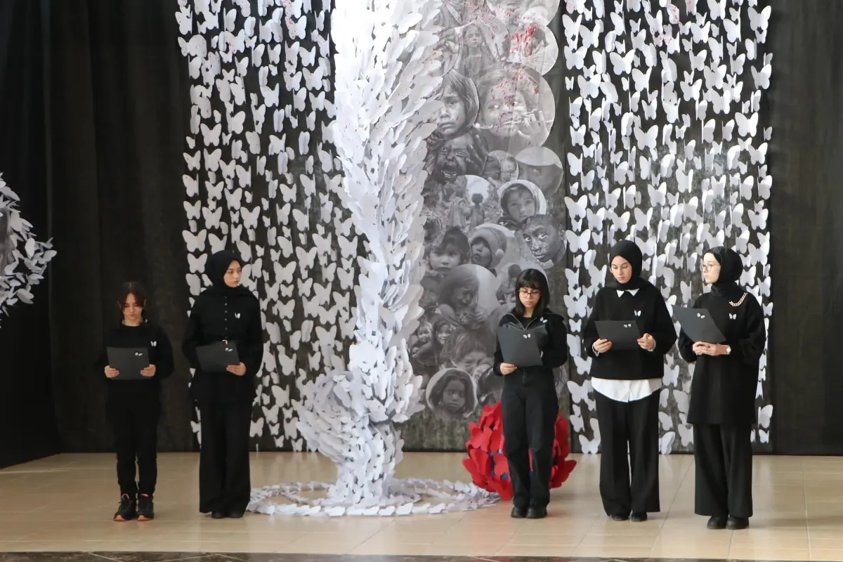 Erzurum’da ‘Beyaz Kelebekler Cennete Uçtu’ Sergisiyle Çocukların Sesi Yükseliyor