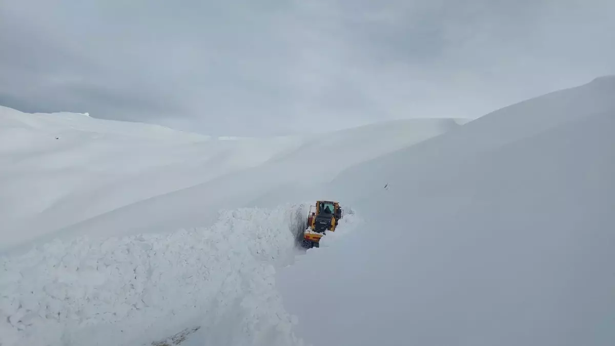 Hakkari'de Kar Yağışı Sonrası 143 Yerleşim Yeri Yolu Tekrar Açıldı