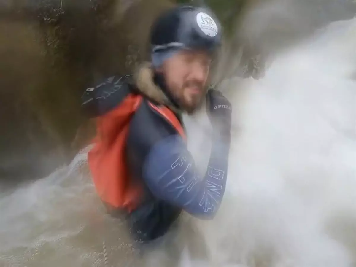 Sölöz Kanyonu'nda Artan Su Seviyesi Dağcıları Zorladı