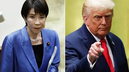 Trump ve Takaiçi Sanae fotoğrafı